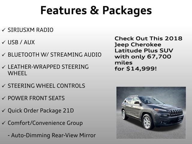 2018 Jeep Cherokee Latitude Plus