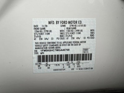 2021 Ford Explorer Platinum