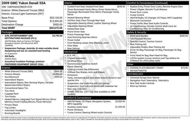 2009 GMC Yukon Denali Denali