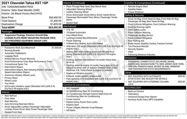 2021 Chevrolet Tahoe RST