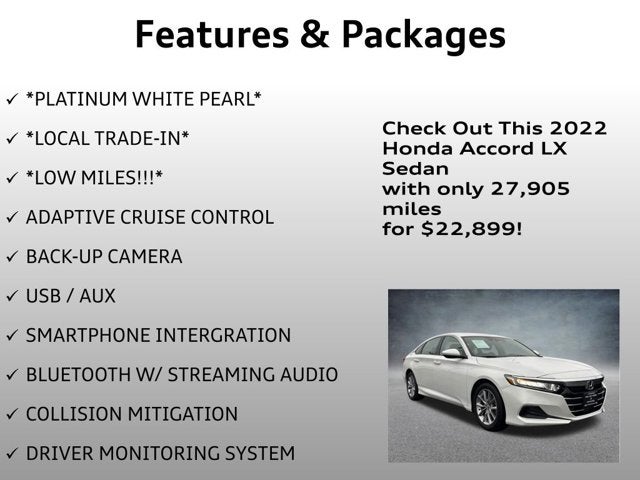 2022 Honda Accord Sedan LX