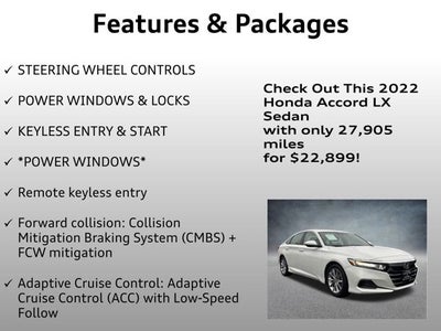 2022 Honda Accord Sedan LX