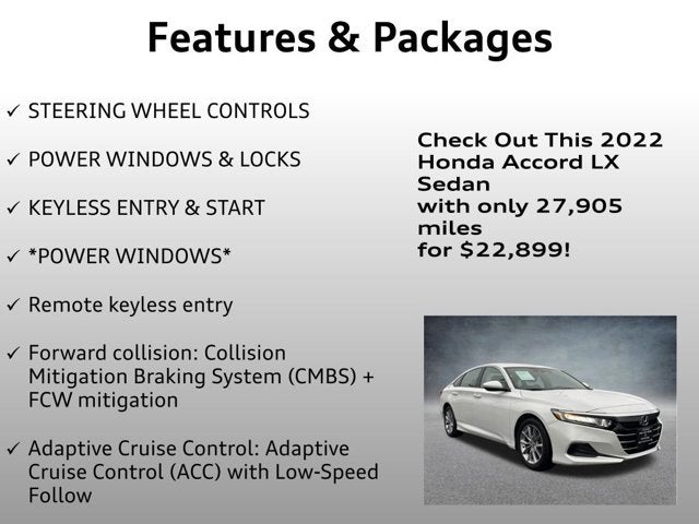 2022 Honda Accord Sedan LX
