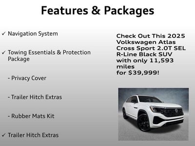 2025 Volkswagen Atlas Cross Sport 2.0T SEL R-Line Black