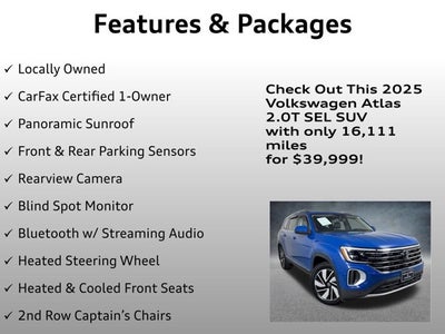 2025 Volkswagen Atlas 2.0T SEL