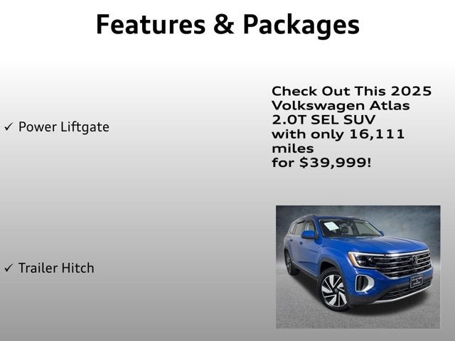 2025 Volkswagen Atlas 2.0T SEL