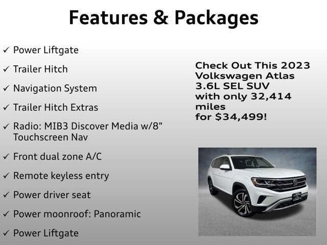 2023 Volkswagen Atlas 3.6L V6 SEL