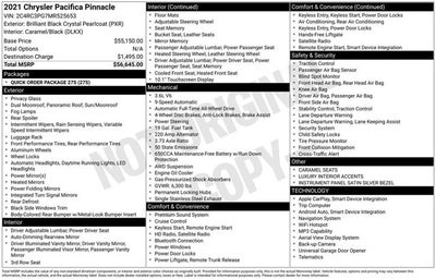 2021 Chrysler Pacifica Pinnacle