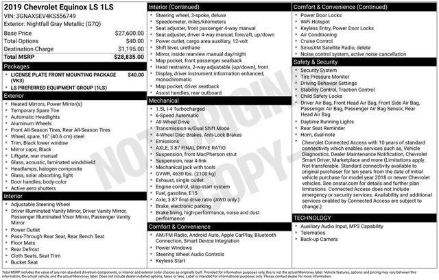 2019 Chevrolet Equinox LS