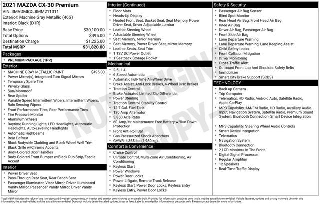 2021 Mazda Mazda CX-30 Premium