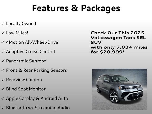 2025 Volkswagen Taos SEL
