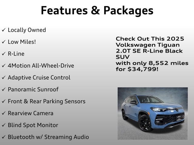 2025 Volkswagen Tiguan SE R-Line Black