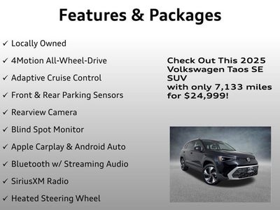 2025 Volkswagen Taos SE