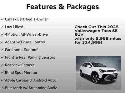 2025 Volkswagen Taos SE