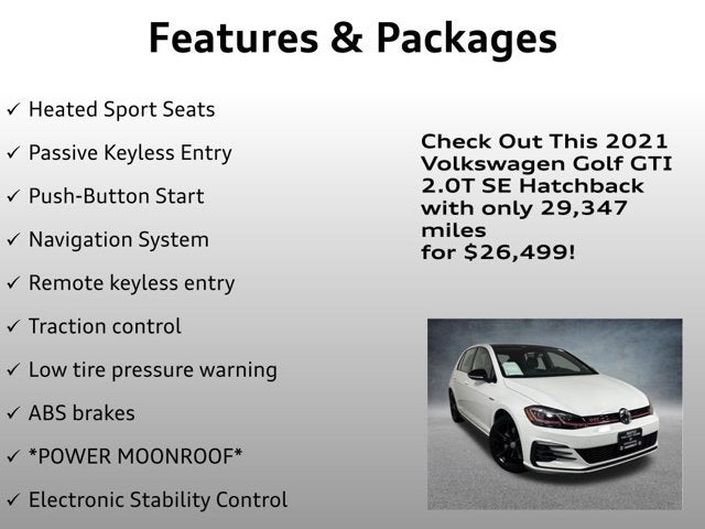 2021 Volkswagen Golf GTI 2.0T SE