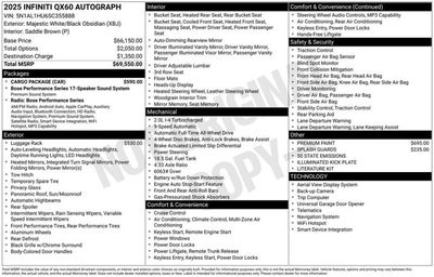 2025 INFINITI QX60 AUTOGRAPH
