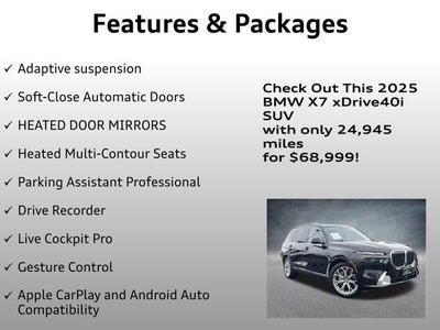 2025 BMW X7 xDrive40i