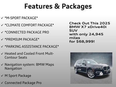2025 BMW X7 xDrive40i