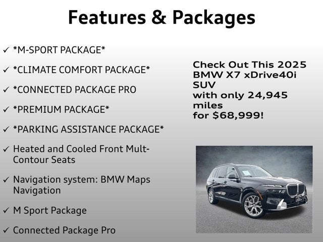 2025 BMW X7 xDrive40i
