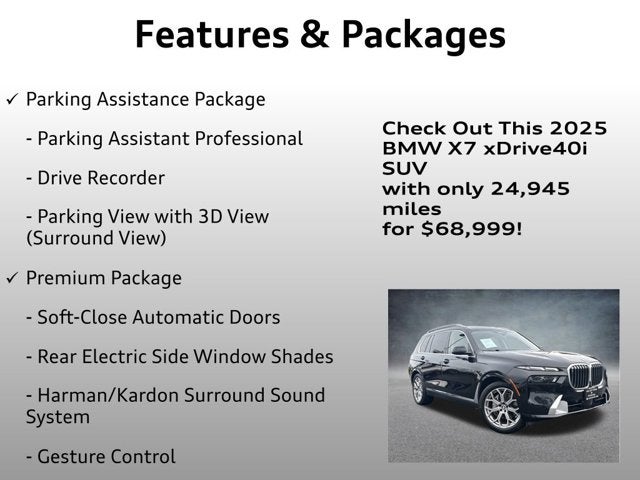 2025 BMW X7 xDrive40i