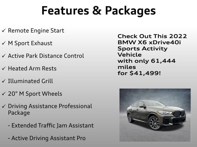 2022 BMW X6 xDrive40i