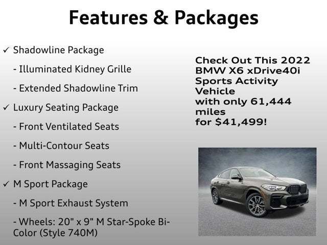 2022 BMW X6 xDrive40i