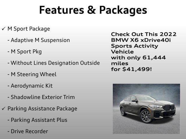 2022 BMW X6 xDrive40i