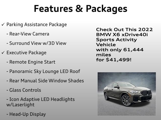 2022 BMW X6 xDrive40i