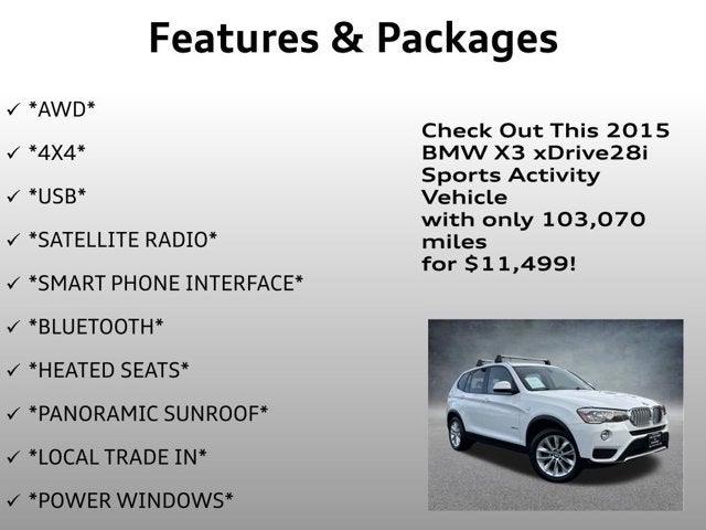 2015 BMW X3 xDrive28i