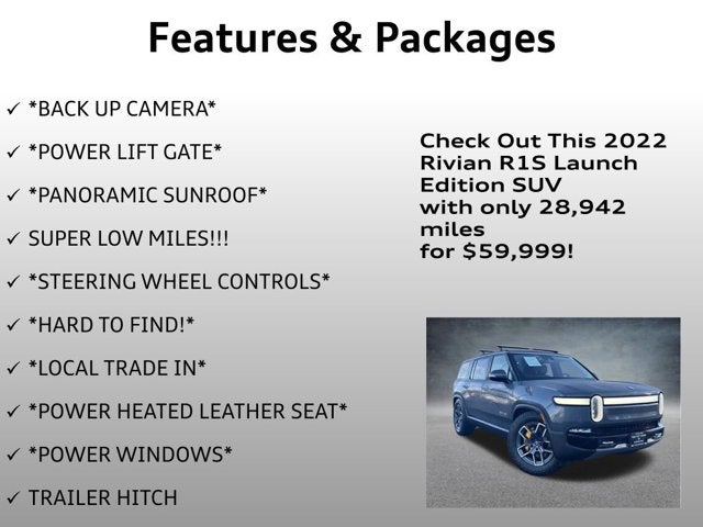 2022 Rivian R1S Launch Edition