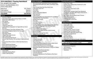 2016 Mazda Mazda3 i Touring