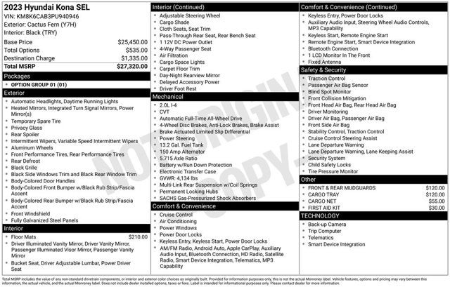 2023 Hyundai Kona SEL