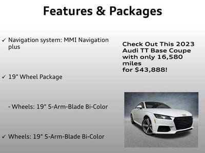2023 Audi TT Coupe 2.0T