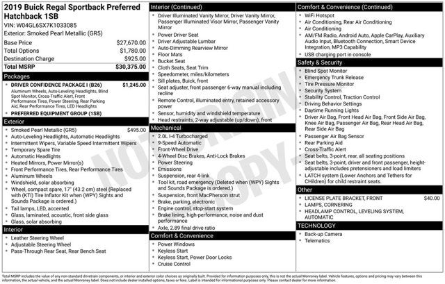 2019 Buick Regal Sportback Preferred