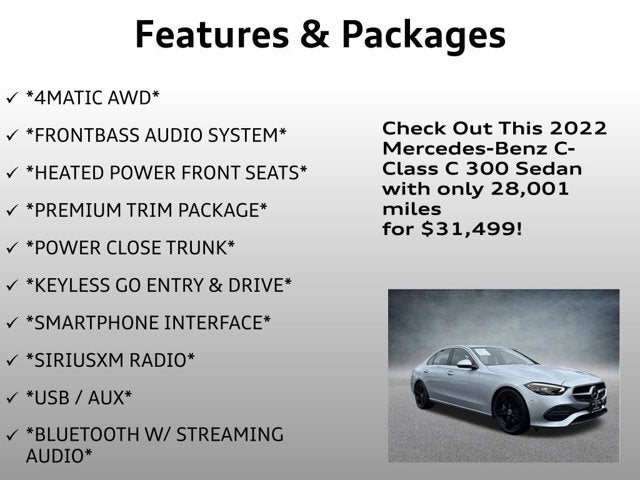 2022 Mercedes-Benz C-Class C 300