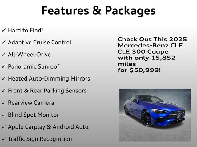 2025 Mercedes-Benz CLE CLE 300