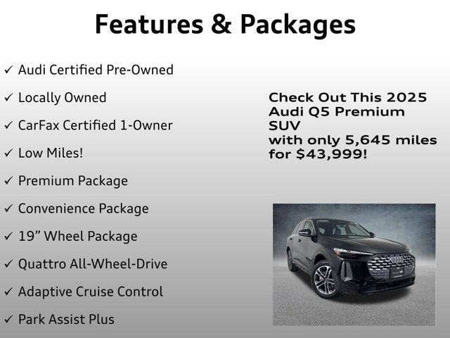 2025 Audi Q5 Premium