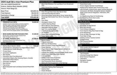 2025 Audi Q6 e-tron Premium Plus