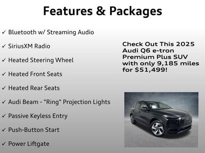 2025 Audi Q6 e-tron Premium Plus