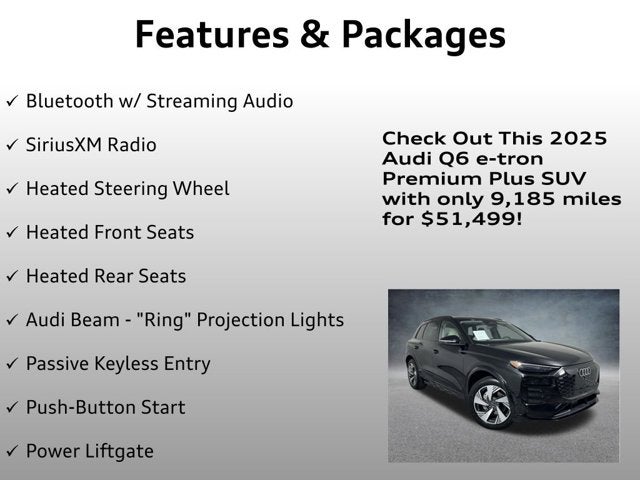 2025 Audi Q6 e-tron Premium Plus