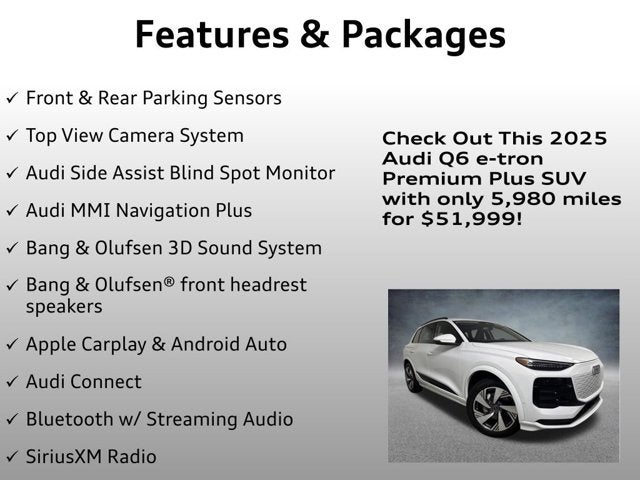 2025 Audi Q6 e-tron Premium Plus