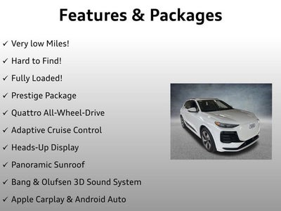 2025 Audi Q6 e-tron Prestige