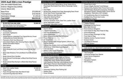 2025 Audi SQ6 e-tron Prestige