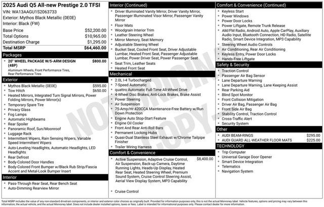 2025 Audi Q5 Prestige