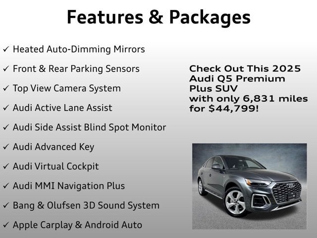 2025 Audi Q5 Sportback S line Premium Plus