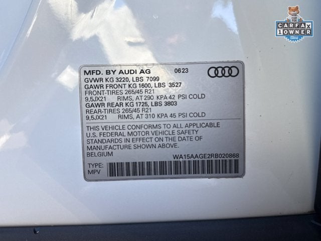 2024 Audi Q8 e-tron Premium Plus