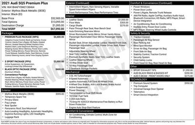 2021 Audi SQ5 Premium Plus