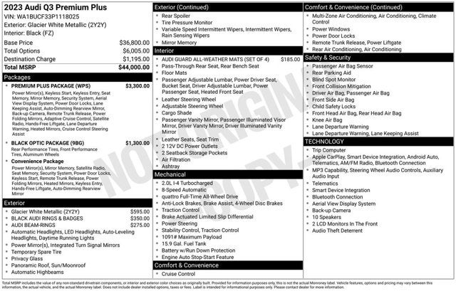 2023 Audi Q3 Premium Plus