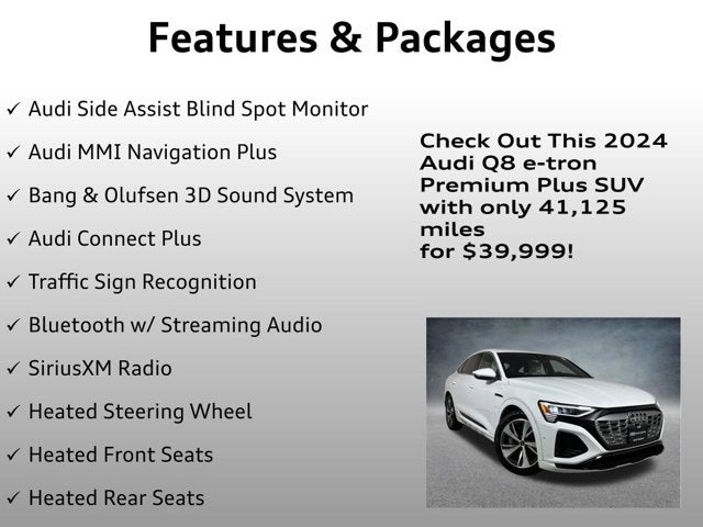 2024 Audi Q8 e-tron Sportback S line Premium Plus