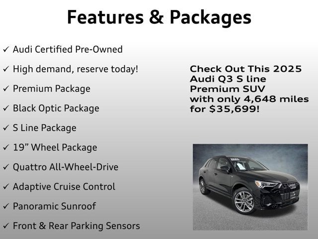 2025 Audi Q3 S line Premium